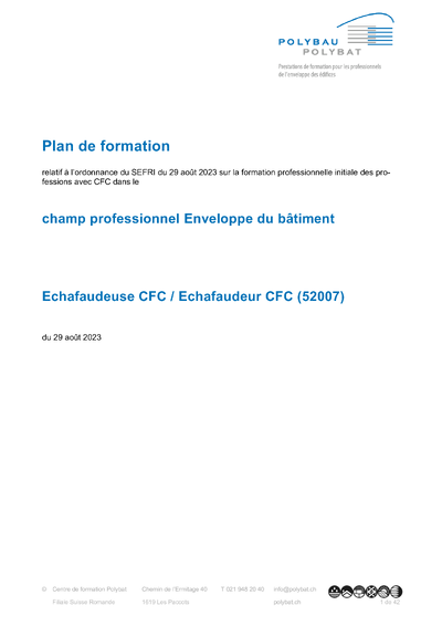 Plan de formation CFC (01.04.2026)