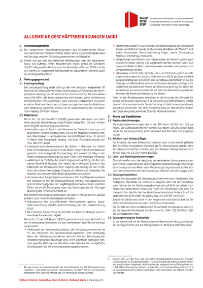 Allgemeine Geschäftsbedingungen (AGB)